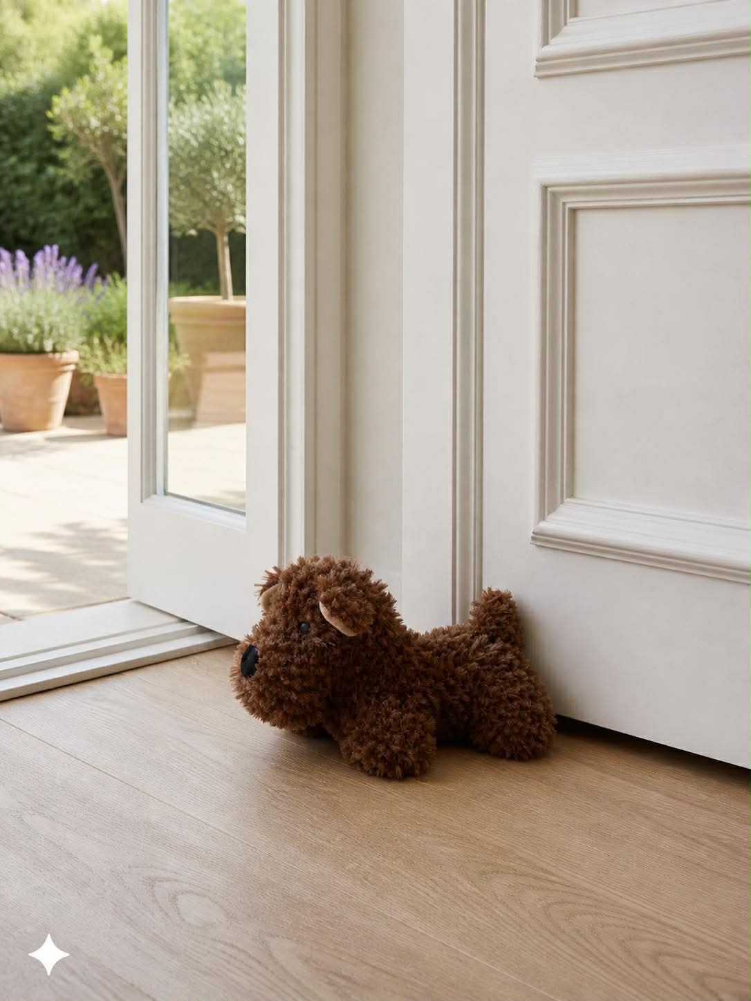 Butée de porte peluche Chien - Plusieurs couleurs