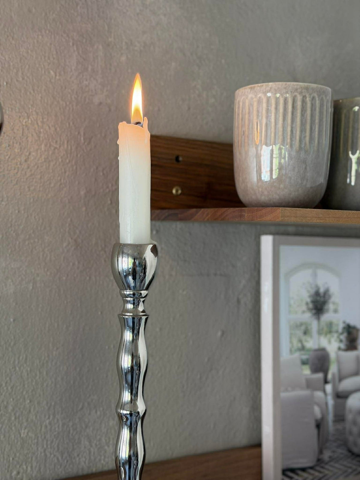 Chandelier Silver pour cierges - plusieurs tailles