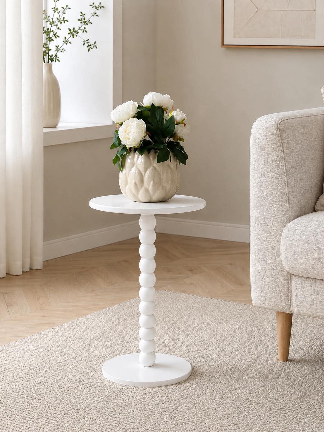 Table d’appoint - Blanc 50x35