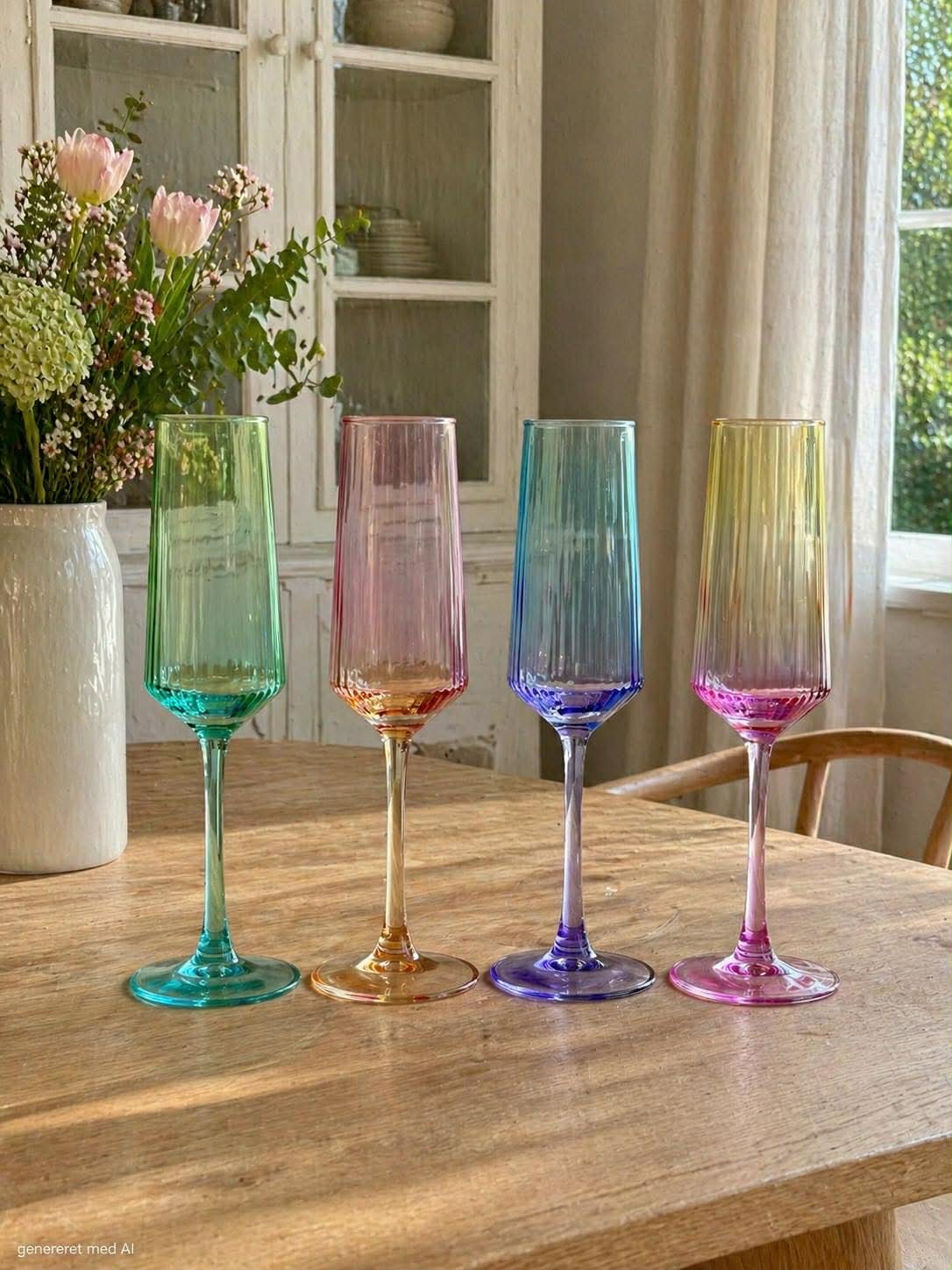 Verres à champagne Aurora - Color MIX