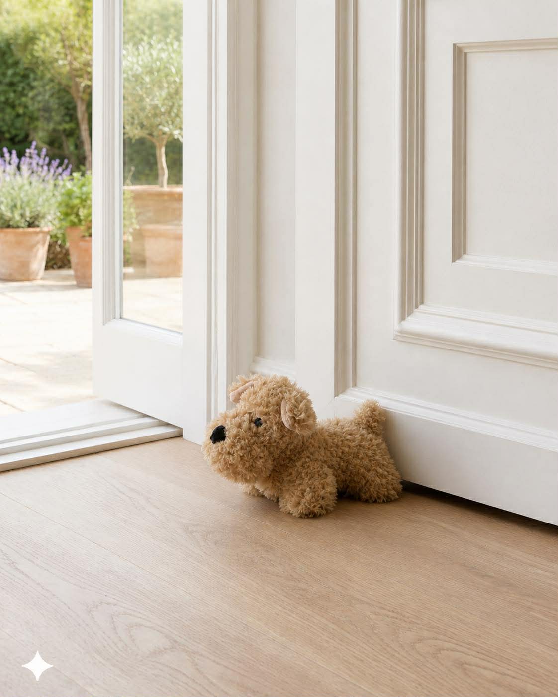 Butée de porte peluche Chien - Plusieurs couleurs