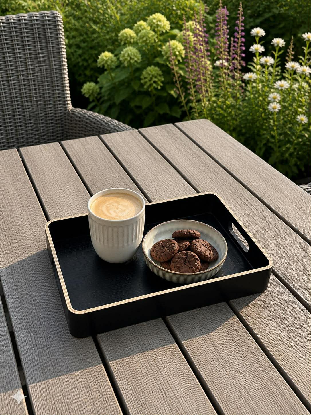 Plateau black wood - plusieurs tailles