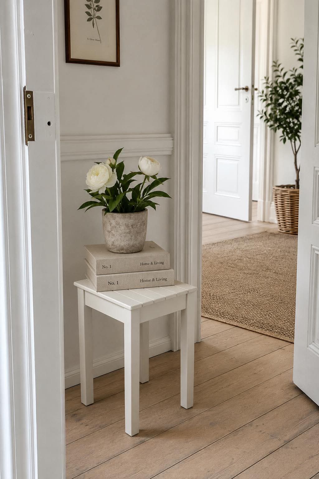 Tabouret gris clair - acacia pour intérieur / extérieur