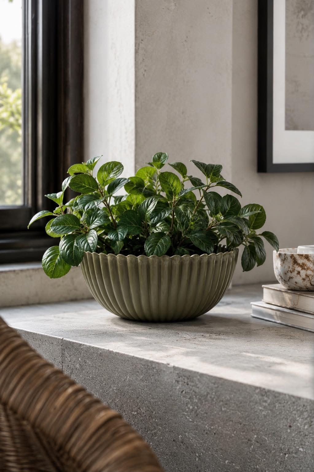 Bol en effet béton - Green 20 cm