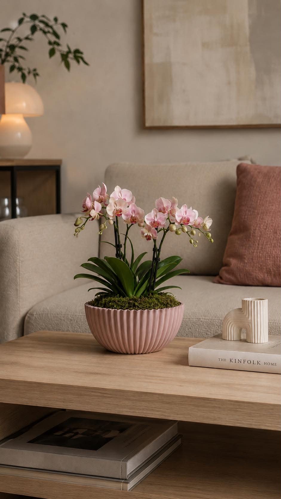 Bowl aspect béton - Rose 20 cm