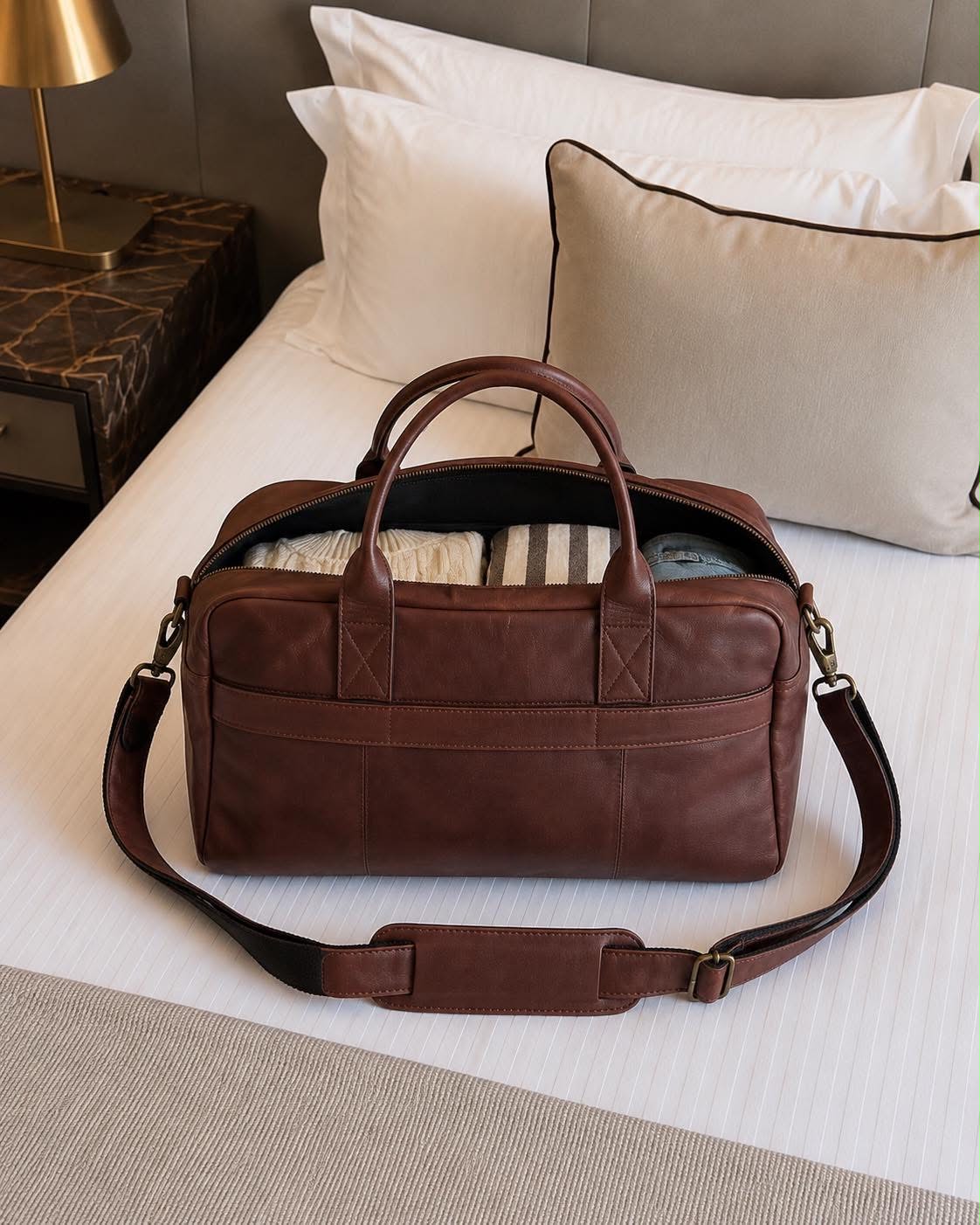 Sac week-end small Faust - Dark brown