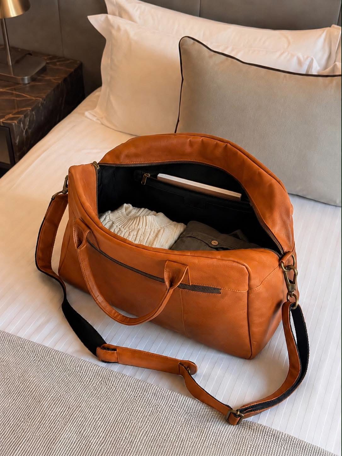 Sac de voyage small Faust - Cognac
