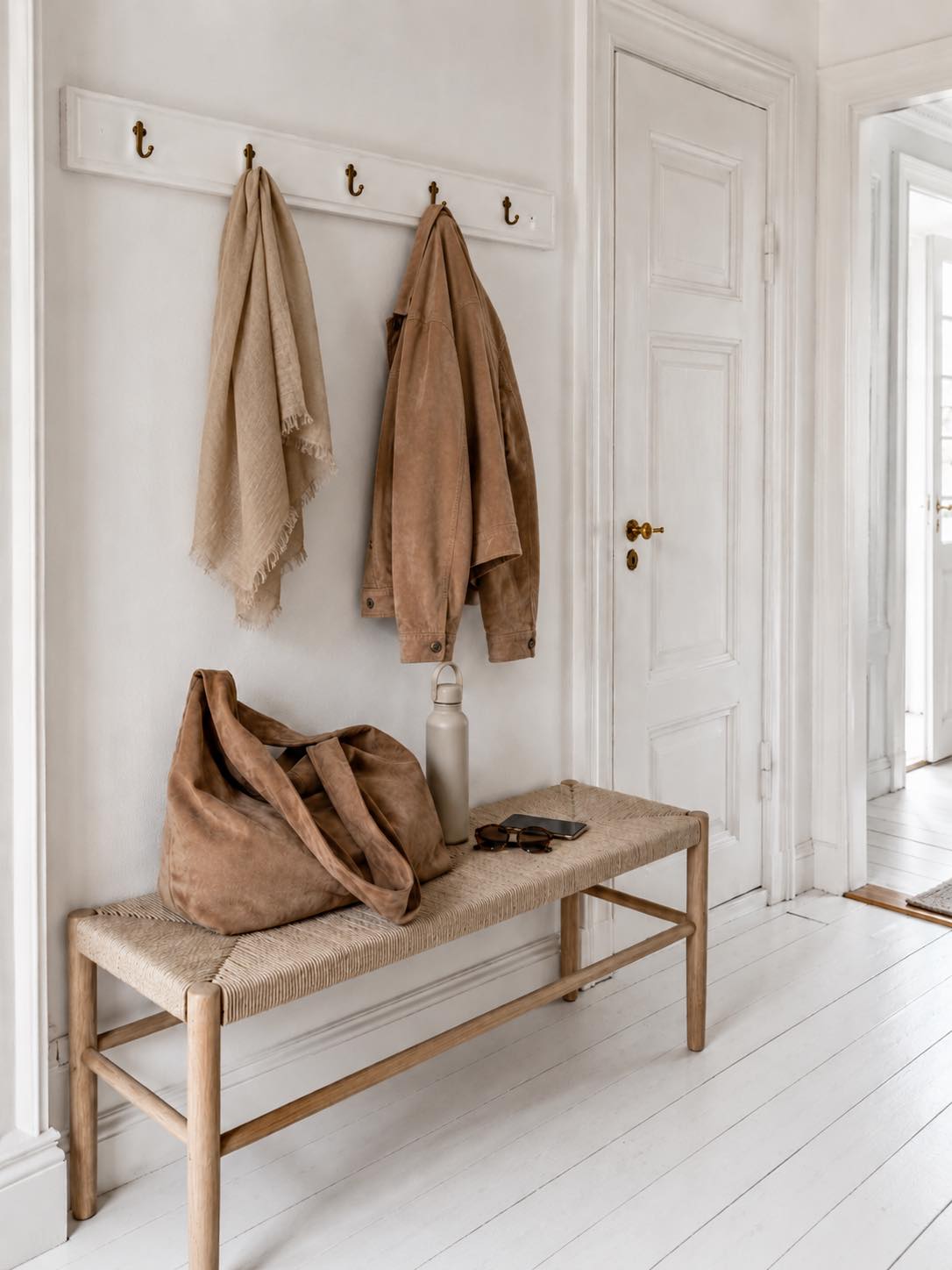 Shopper daim - Nude brown