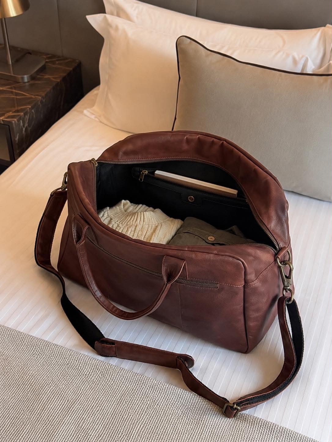 Sac week-end small Faust - Dark brown
