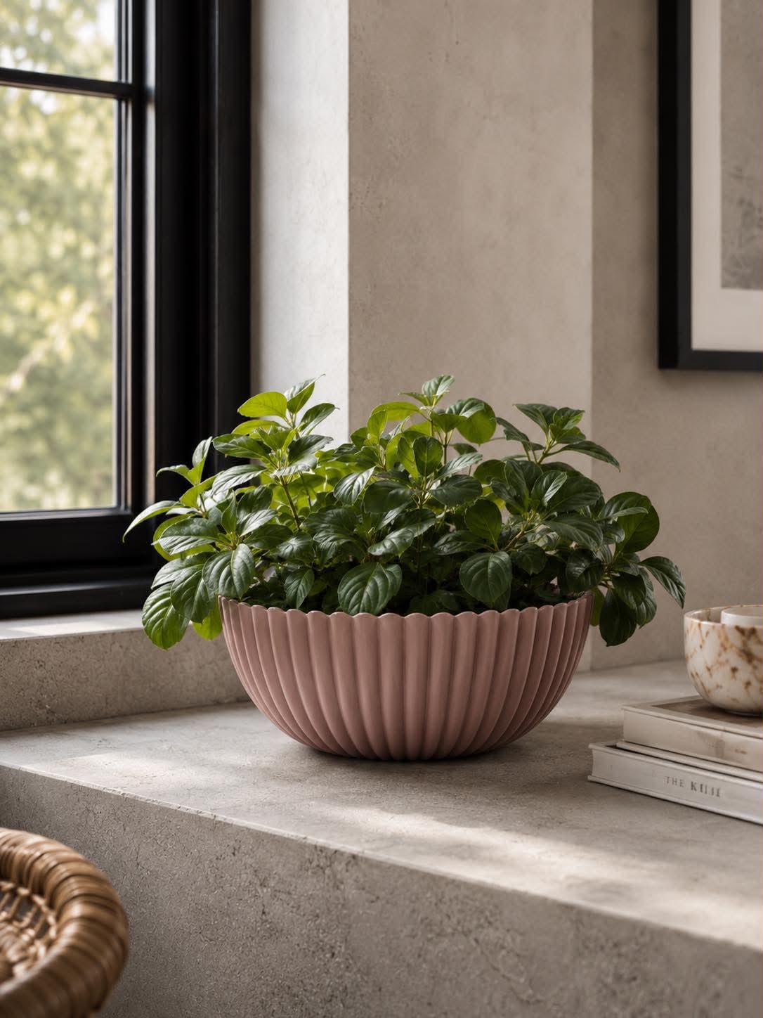 Bowl aspect béton - Rose 20 cm