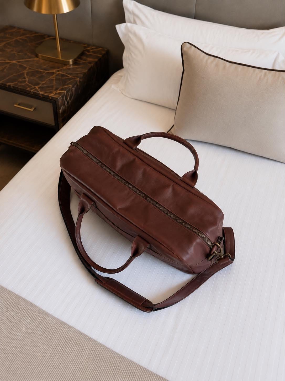 Sac week-end small Faust - Dark brown
