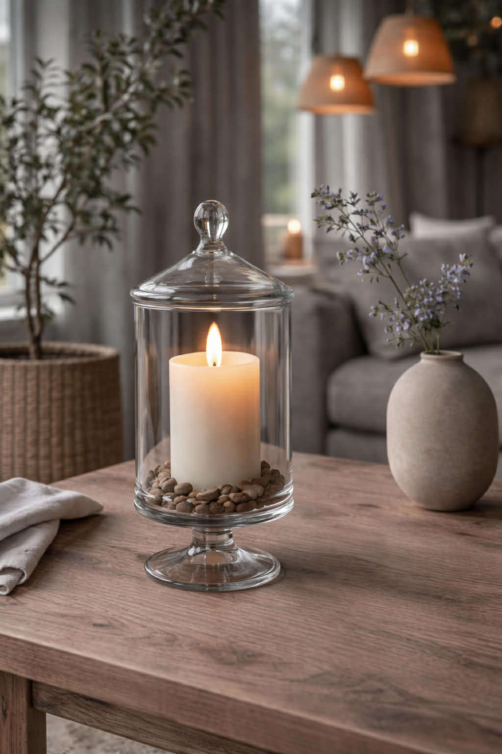 Rangement avec couvercle - Verre