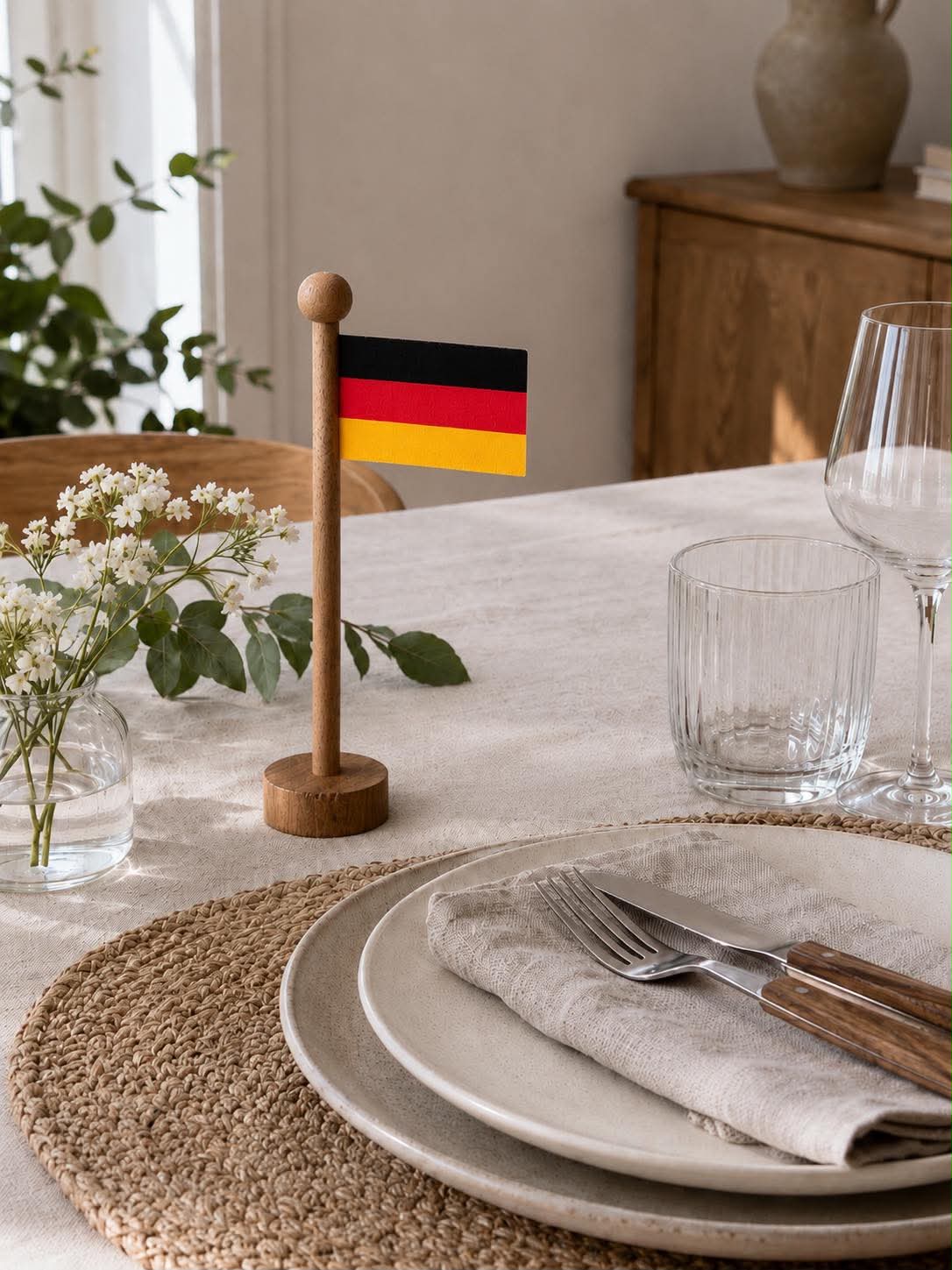 Drapeau allemand wood - Plusieurs tailles