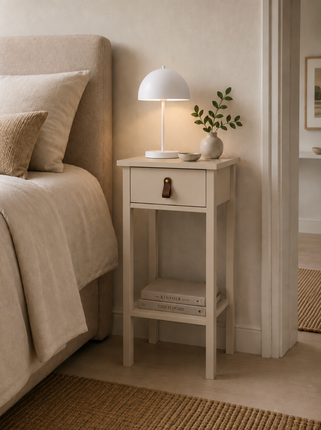 Table avec tiroir et étagère - Cashmere