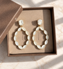 Boucles d’oreilles Melrose - Blanc cassé