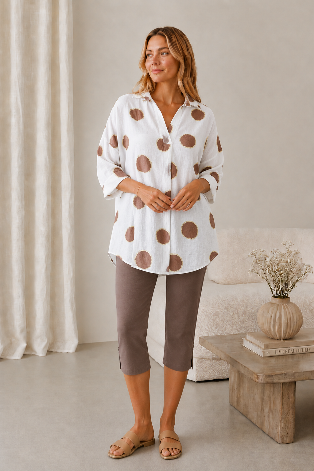 Chemise Rive brown
