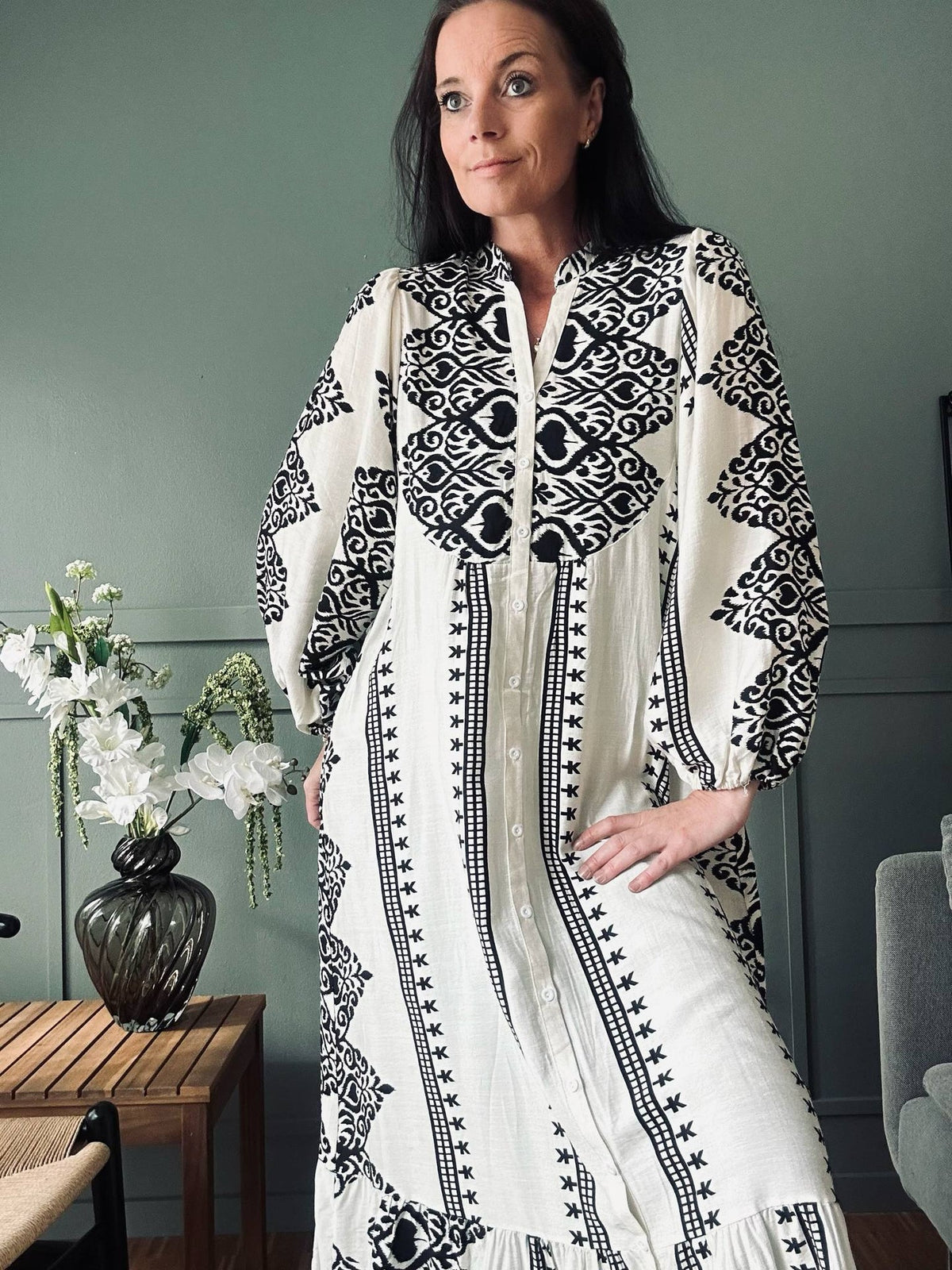 Robe Beige - Coton bohème