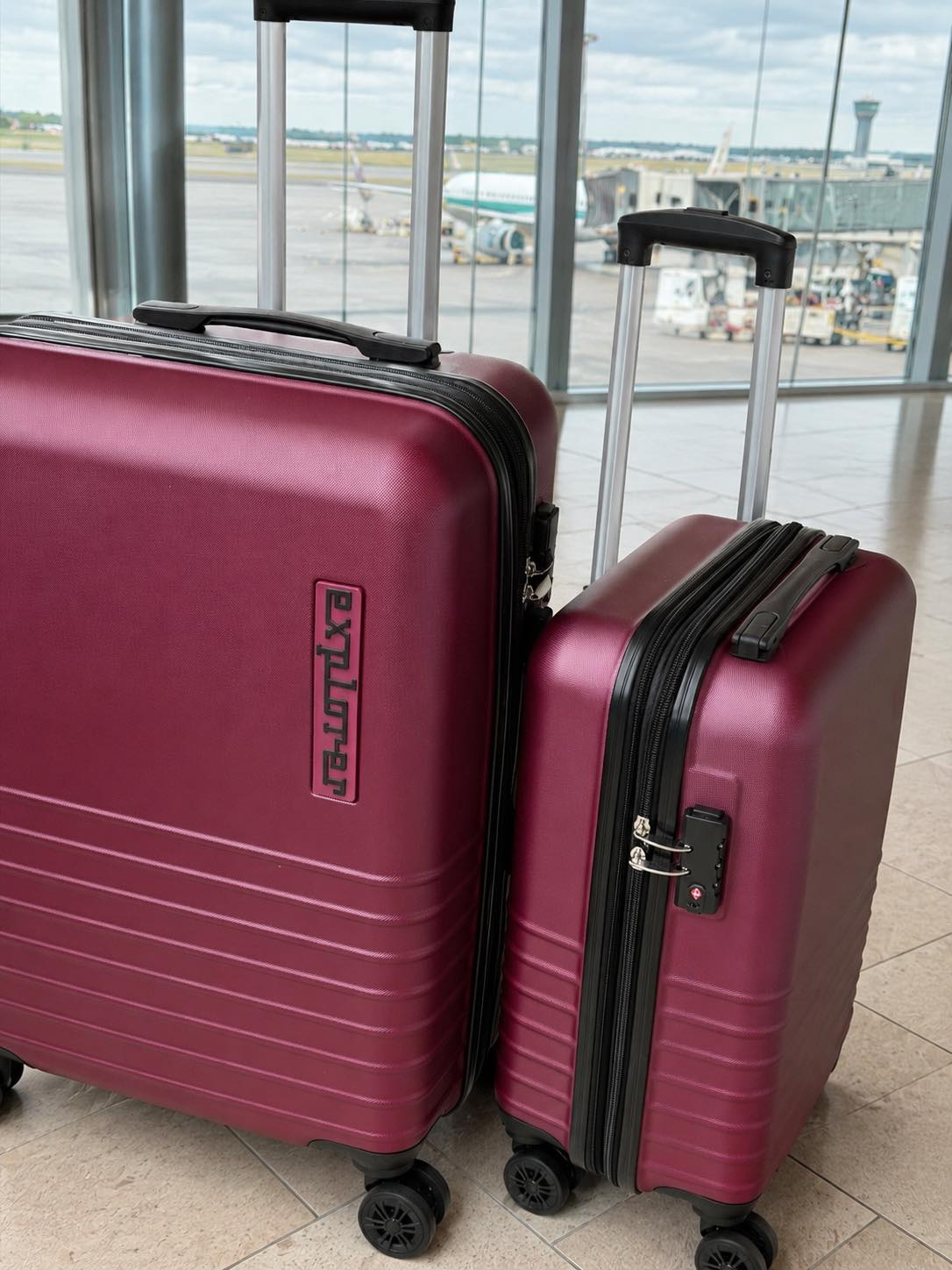 Set de valises de 2 pièces – Bordeaux