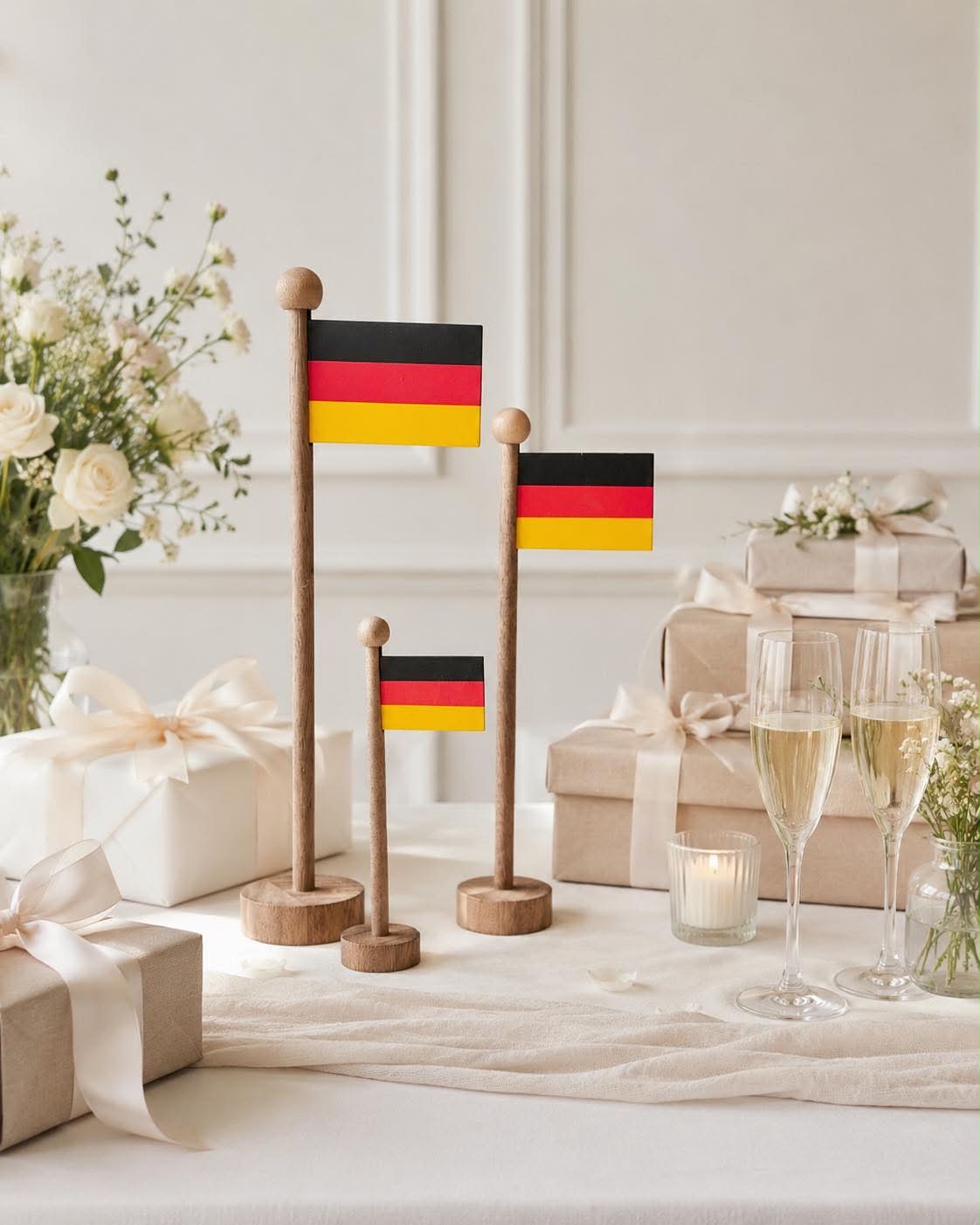 Drapeau allemand wood - Plusieurs tailles