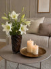 Plateau déco 30 cm - Doré