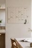 Tableau magnétique beige - Planificateur mensuel