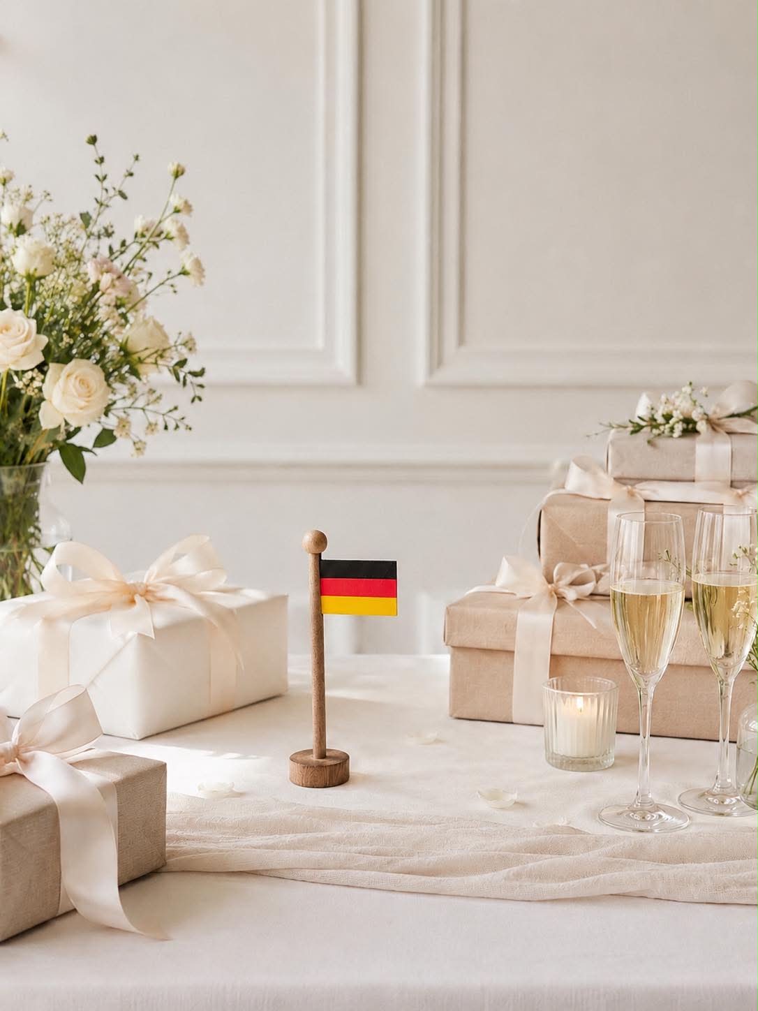 Drapeau allemand wood - Plusieurs tailles