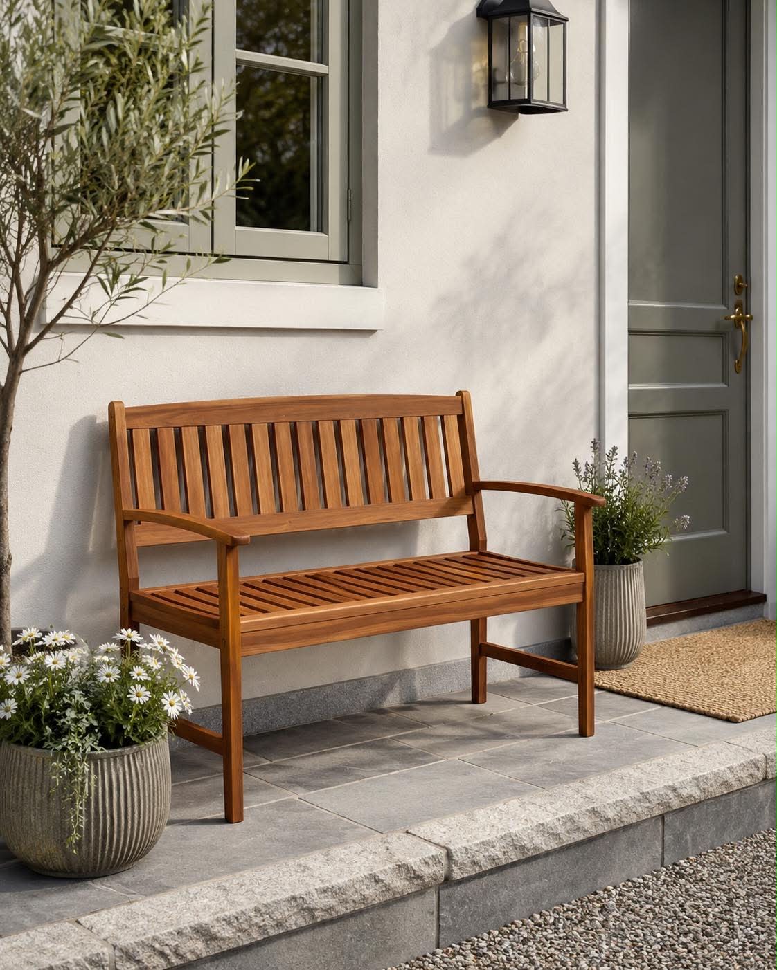 Banc de jardin en acacia