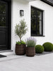 Paniers à plantes RATTAN  – Lot de 2 tailles