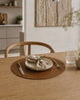 Set de table rond – Réversible Cognac / Naturel