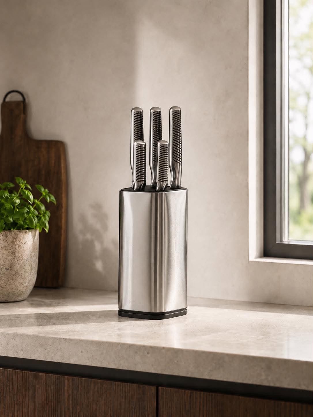 Set de couteaux - lot de 5 - acier inoxydable