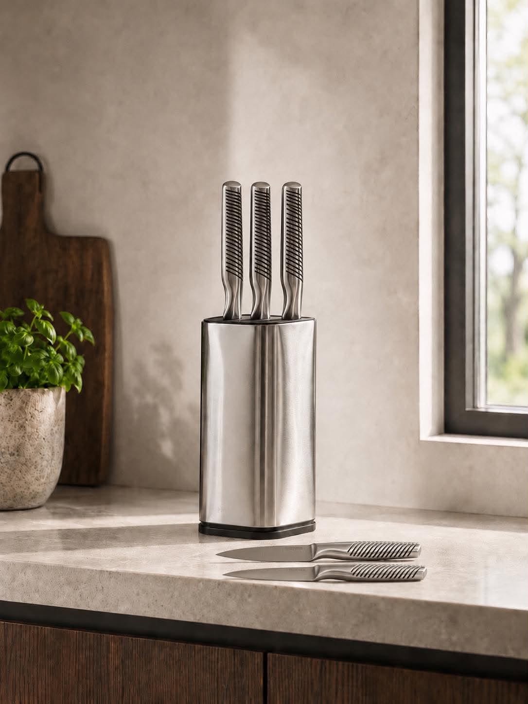 Set de couteaux - lot de 5 - acier inoxydable