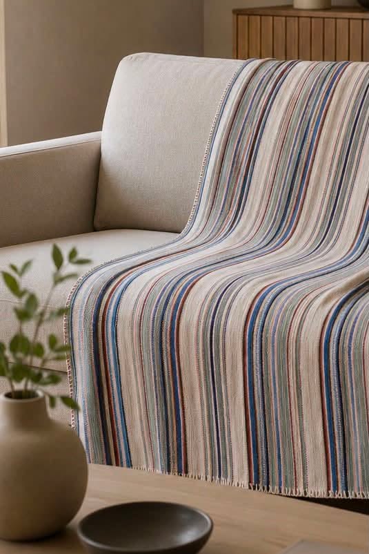 Plaid Multi rayé pastel
