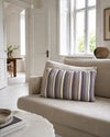 Coussin avec garnissage - Pastel rayé multicolore 40x60