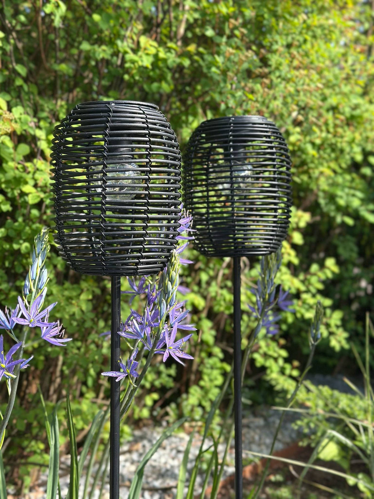 Lanterne sur piquet Black - Solar