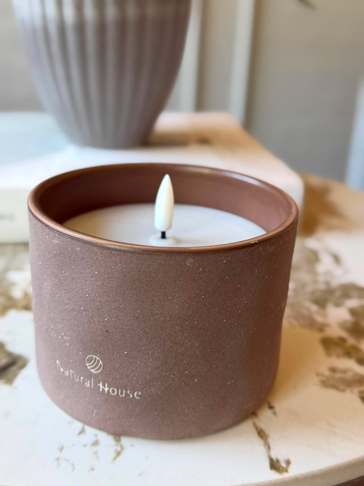 Photophore solaire - Brun