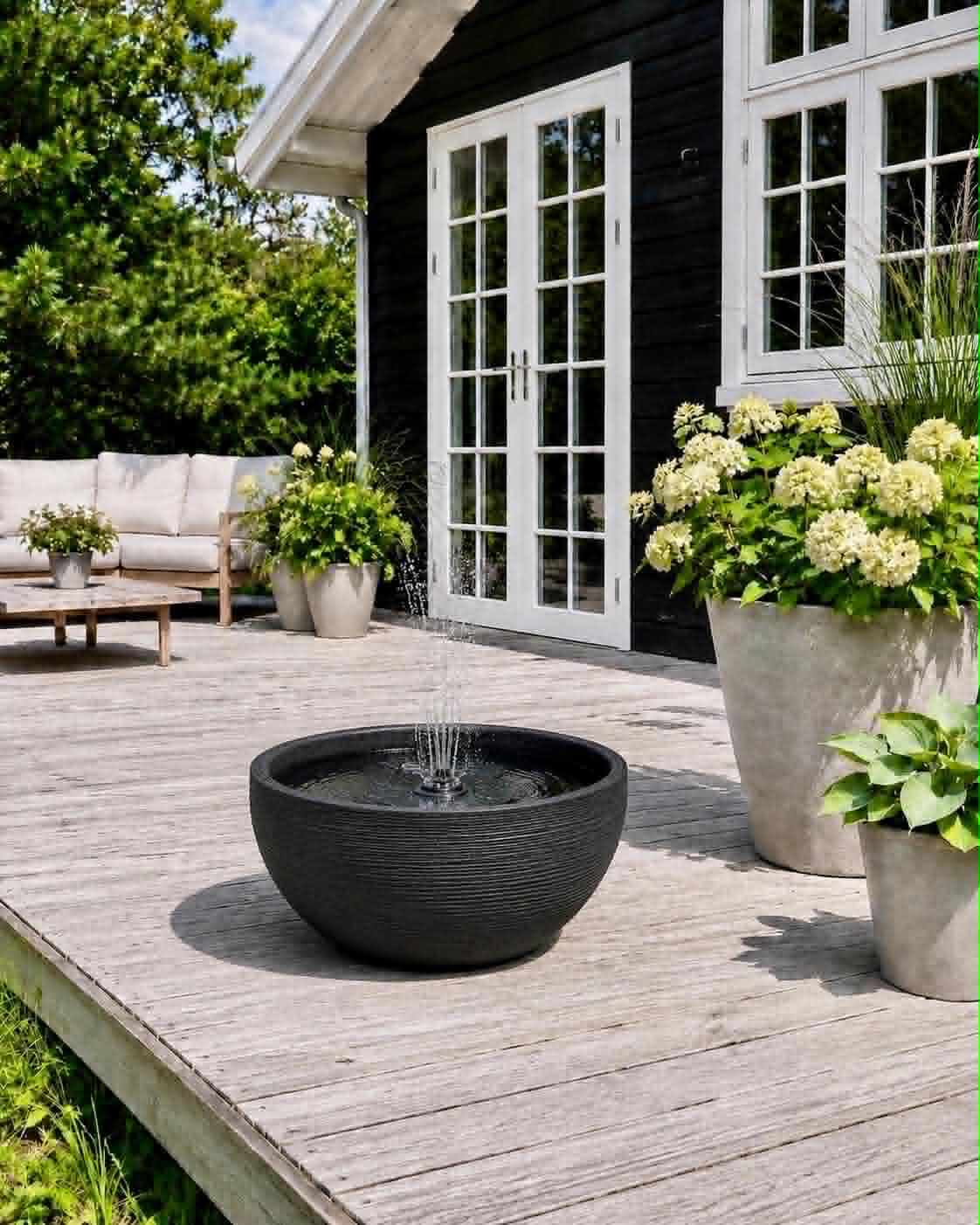 Bassine miroir black garden