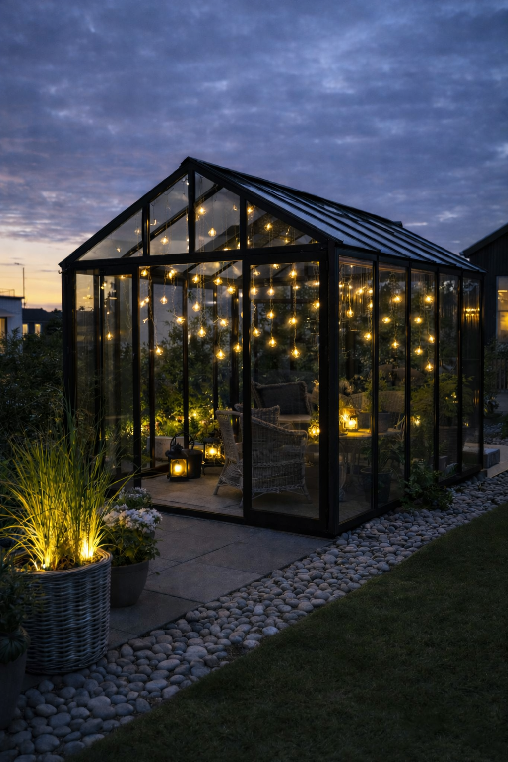 Grande guirlande lumineuse avec 50 ampoules LED et changement de couleur - Homologuée pour l’intérieur et l’extérieur