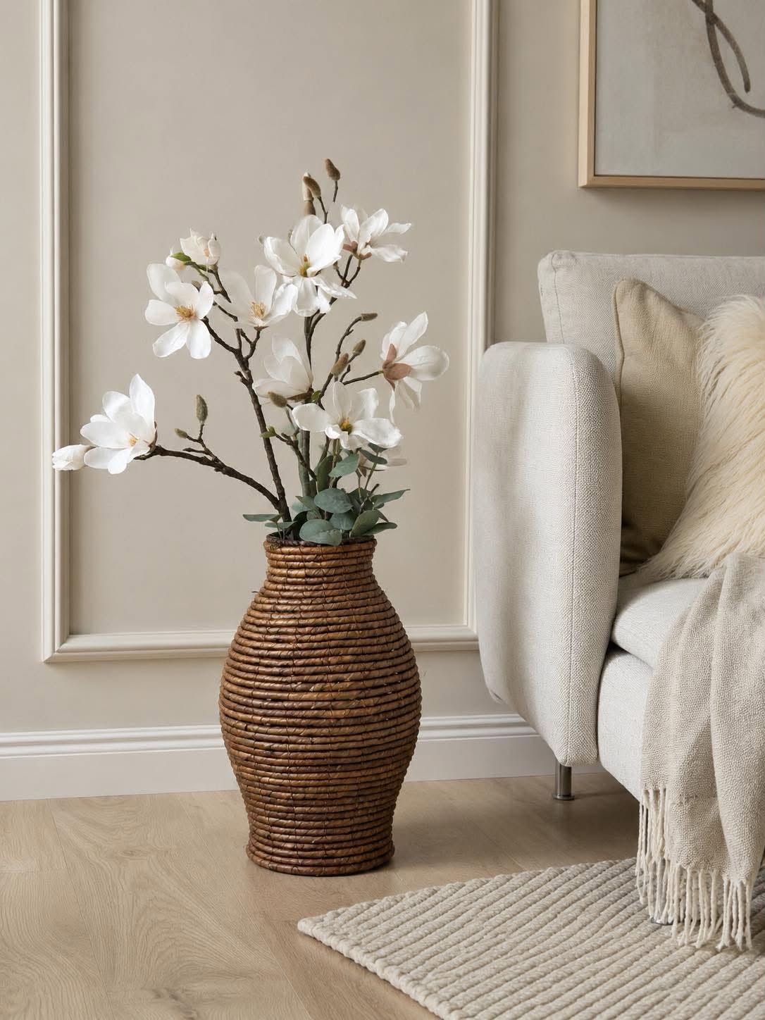 Vase feuilles de bananier
