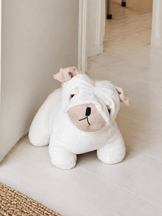 Cale-porte Bouledogue français - White
