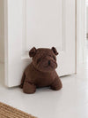 Cale-porte Bouledogue français - Marron foncé