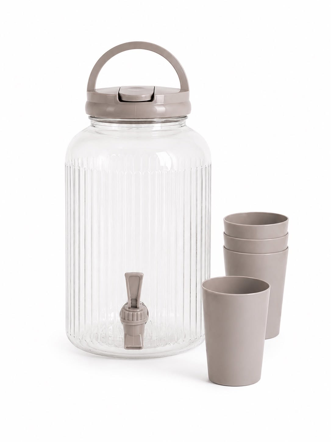 Distributeur avec verres à boire - plusieurs couleurs