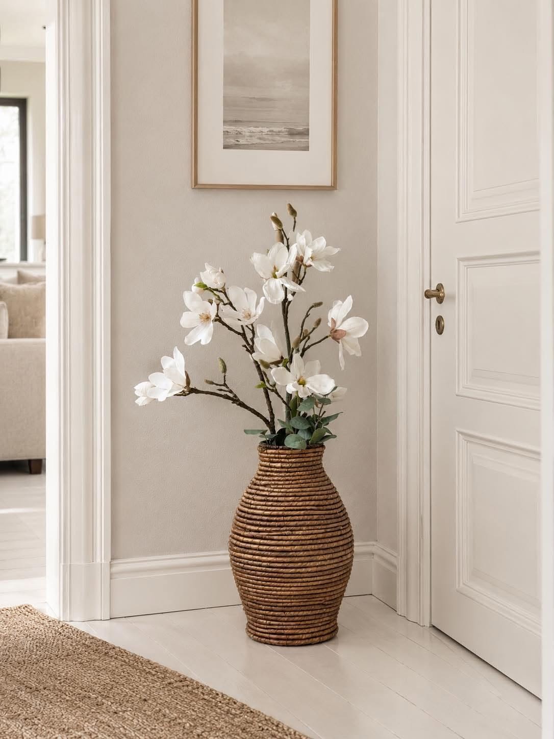 Vase feuilles de bananier