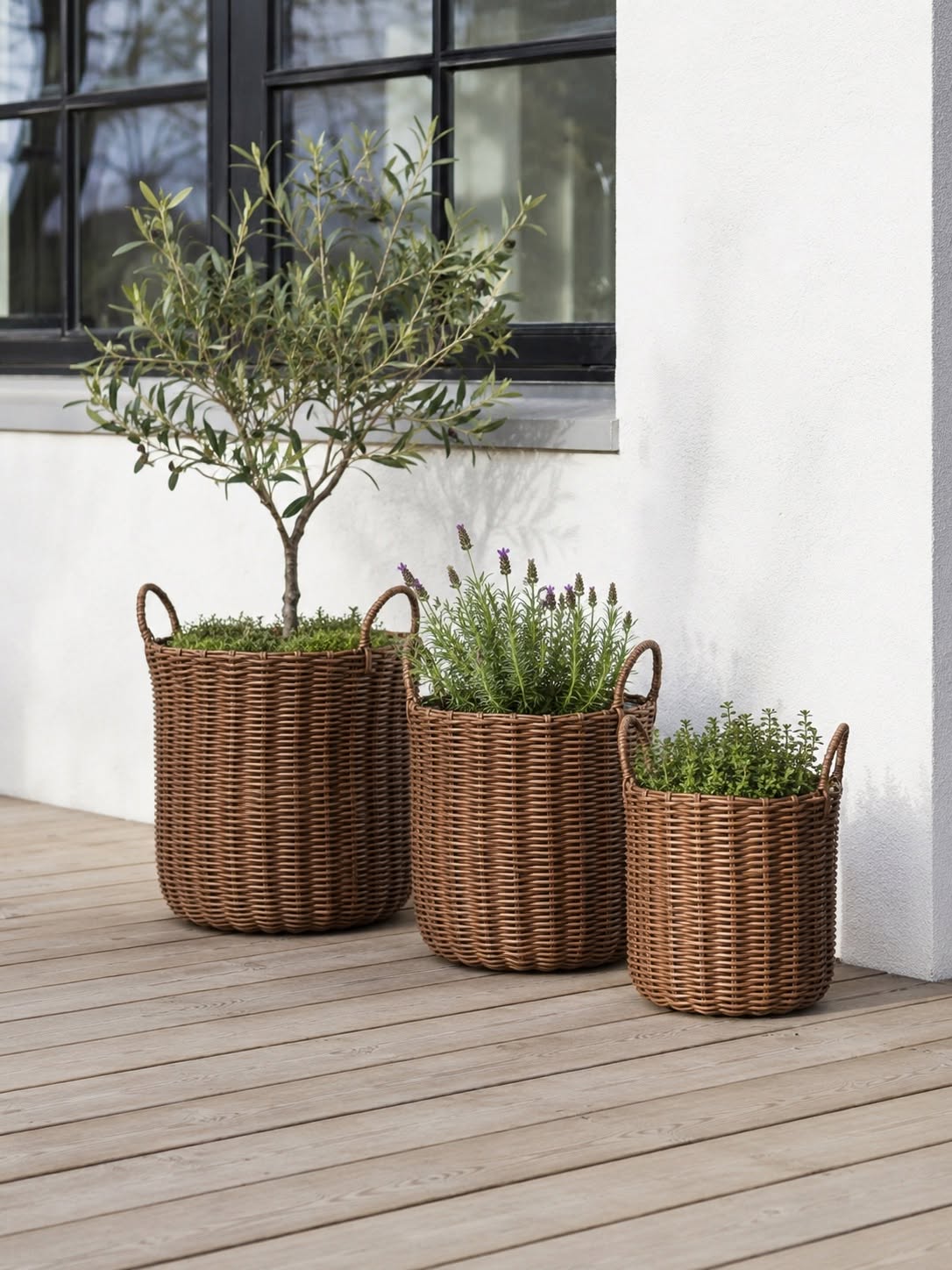 Paniers à plantes - Lot de 3 pièces