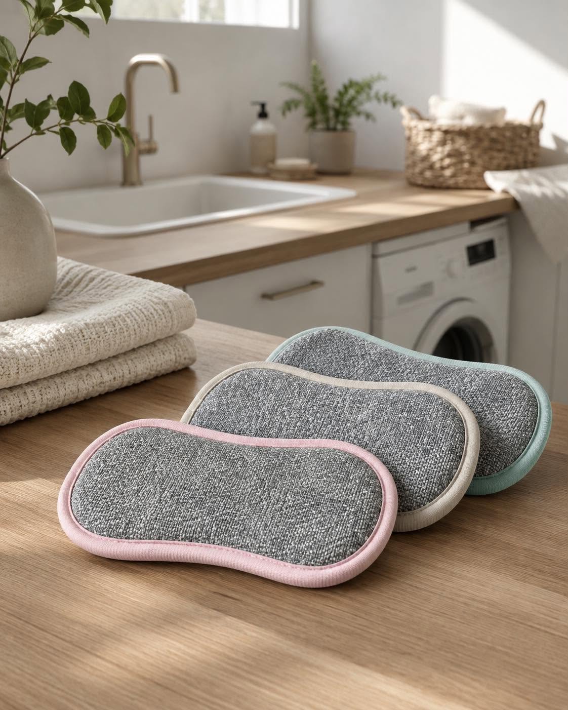 Éponges en microfibre - Lot de 3