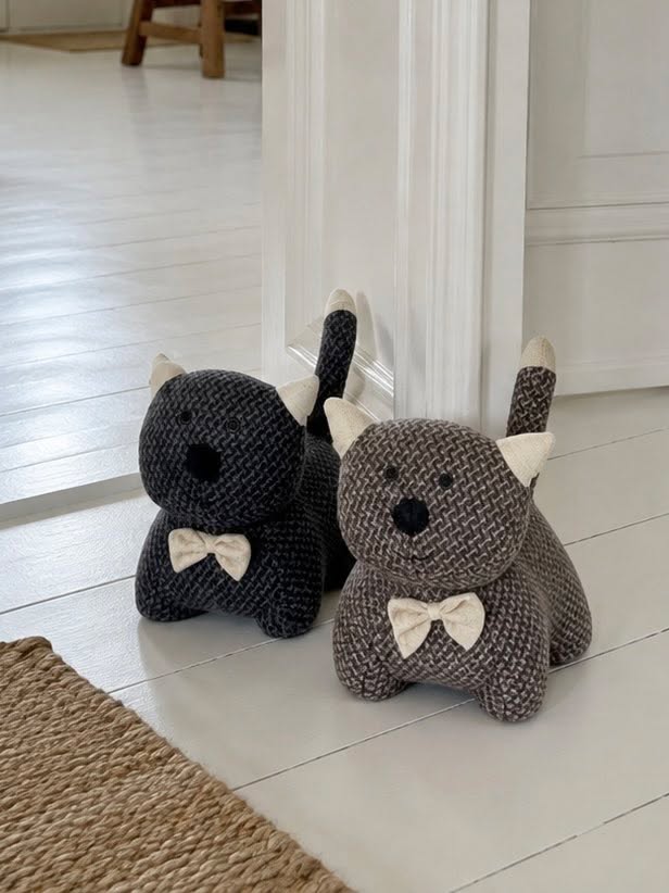Bloque-porte chat - Marron