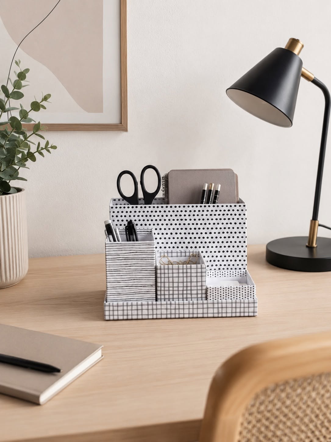 Ensemble de bureau avec 5 boîtes de rangement