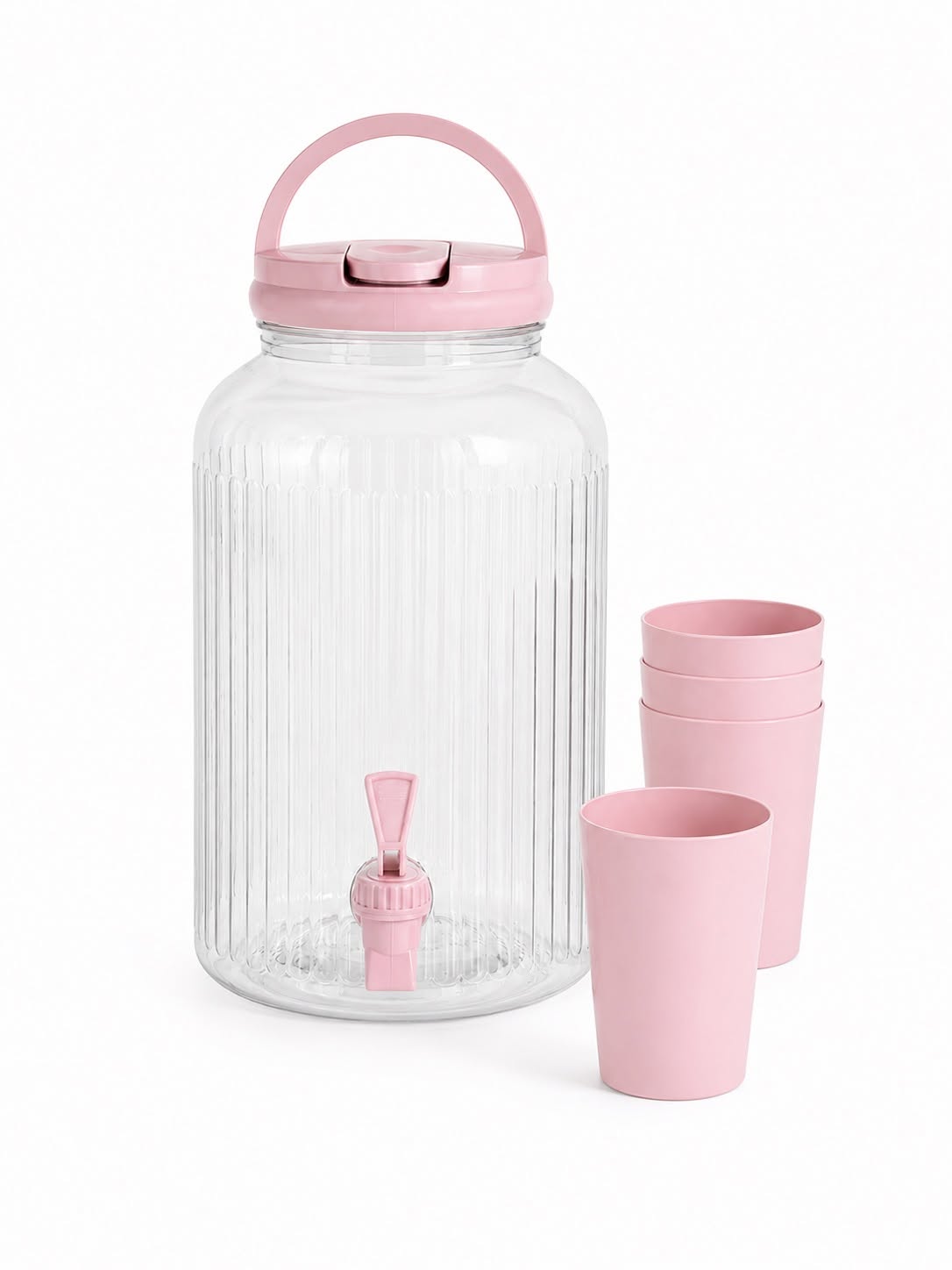 Distributeur avec verres à boire - plusieurs couleurs