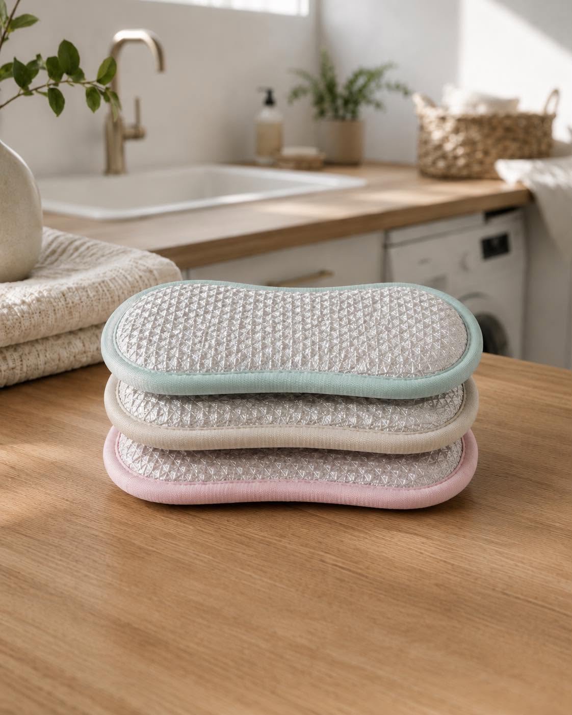 Éponges en microfibre - Lot de 3