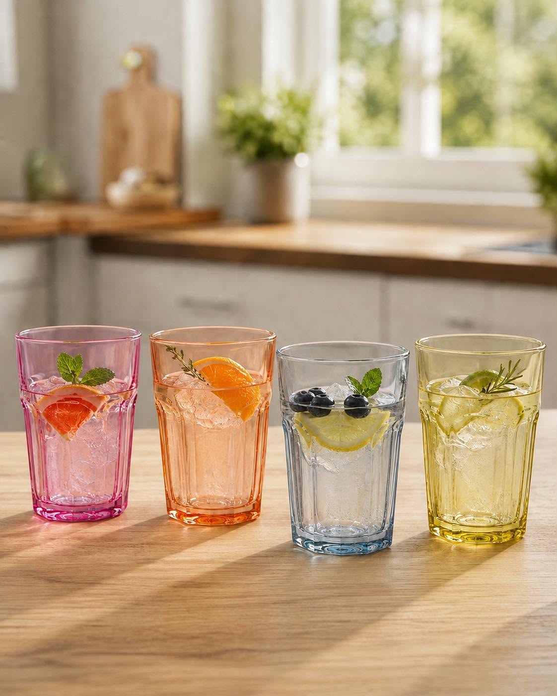 Verres à boire COLOR - Lot de 4 pièces