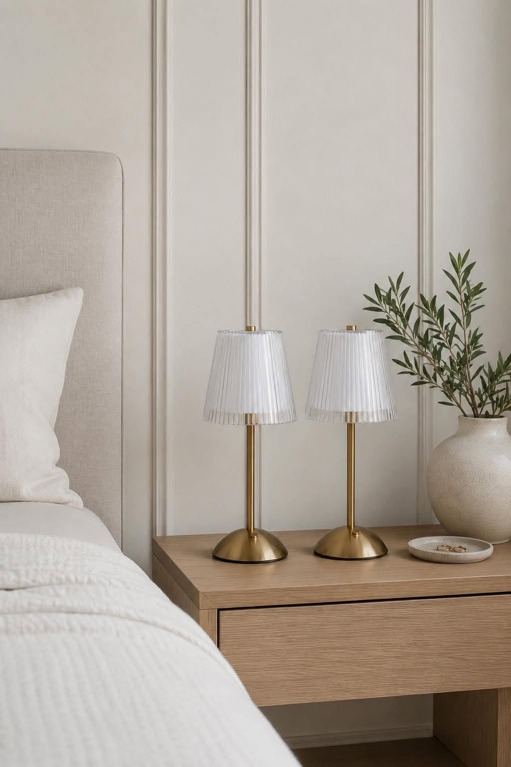 Lampe de table LED GOLD - Lot de 2 lampes